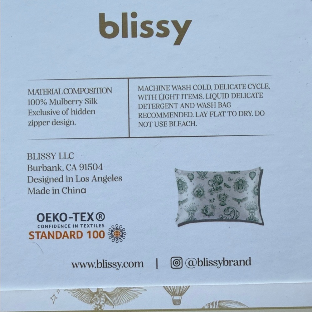 Blissy Green Pillowcase - Picture 2 of 5